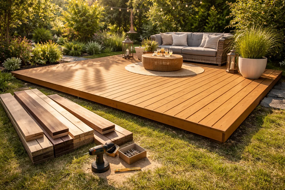 Comment choisir le bon matériau pour construire une terrasse en bois