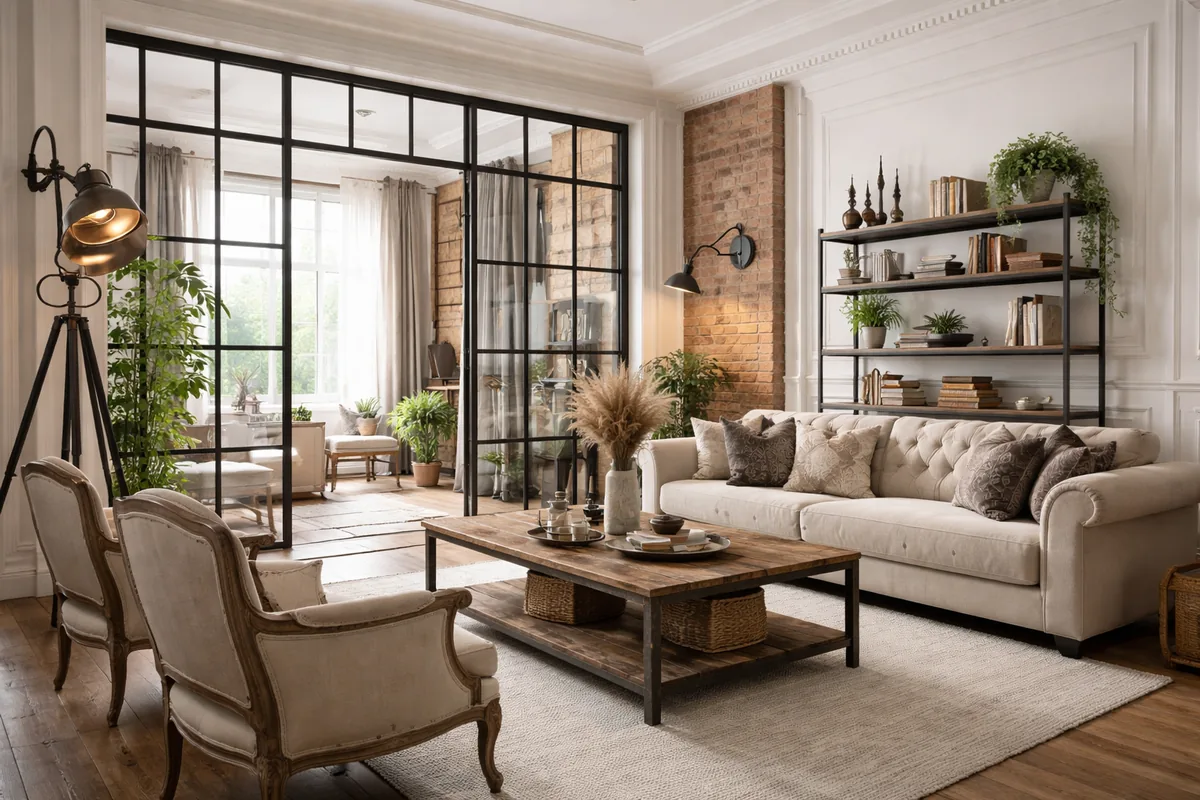 Comment intégrer des éléments de décoration industrielle dans un intérieur classique