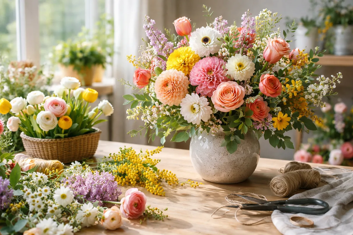 Comment créer des bouquets de fleurs adaptés à chaque saison